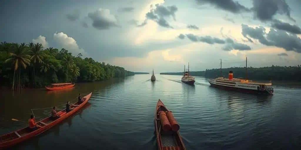 História da navegação e dos transportes na Amazônia: das canoas ao futuro